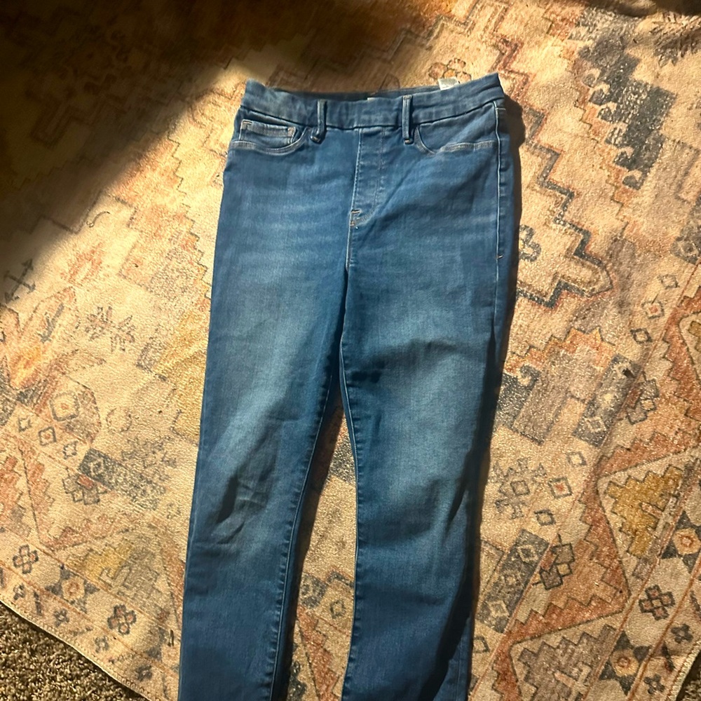 Good American Power Stretch Pullon Skinny Jeanss
